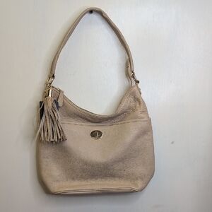 Tommy Hilfiger Tan Leather Hobo Bag